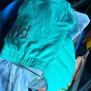 pink mint green sweatpants size small